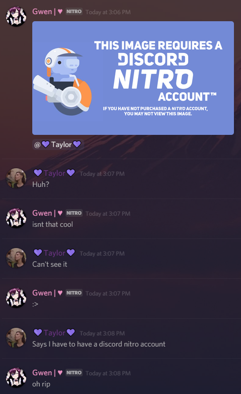 what does a discord nitro gift link look like